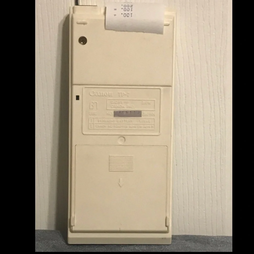 Vintage Canon TP-7 Pocket Printer Calculator